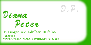 diana peter business card